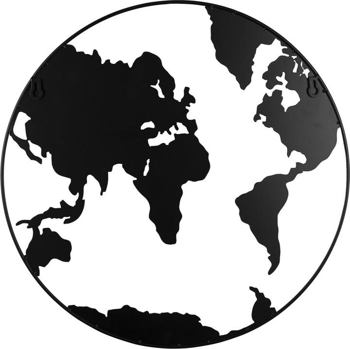 Actual product image present time World Map (1.5 x 51.5 x 51.5 cm)