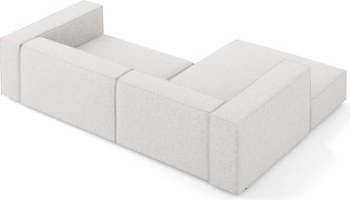 Actual product image Cosmopolitan Design Left Corner Sofa, "Arendal", 3 Seats, Light Grey, 224x166x70 Made in Europe (Corner sofa)