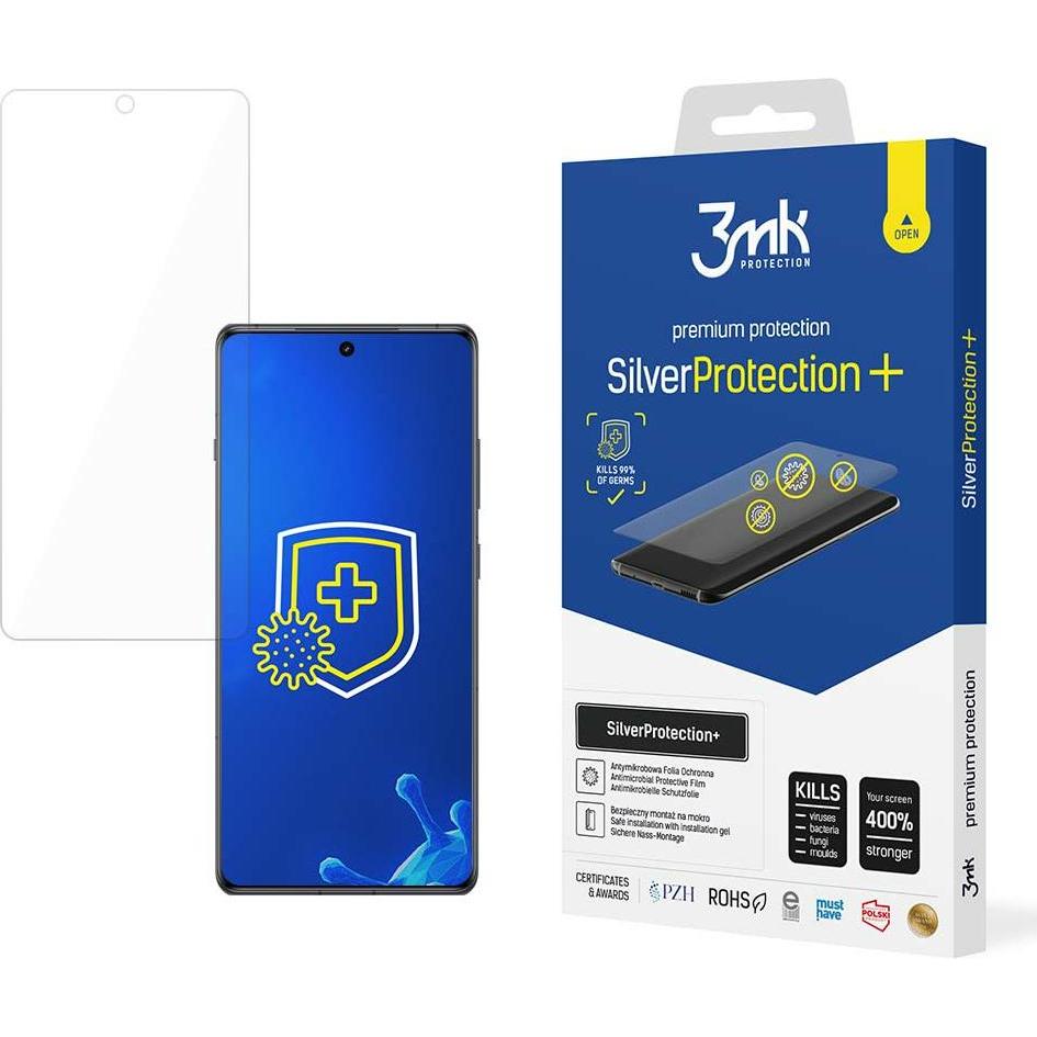 3MK SilverProtect+ OnePlus 12R Folia Antymikrobowa montowana na mokro (1 Stück, OnePlus 12R), Smartphone Schutzfolie, Gr...