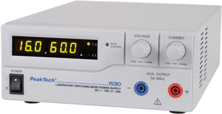 Peaktech Labornetzgerät 1 Kan....16 VDC VDC 60 A, Programmierbar ( 1530)