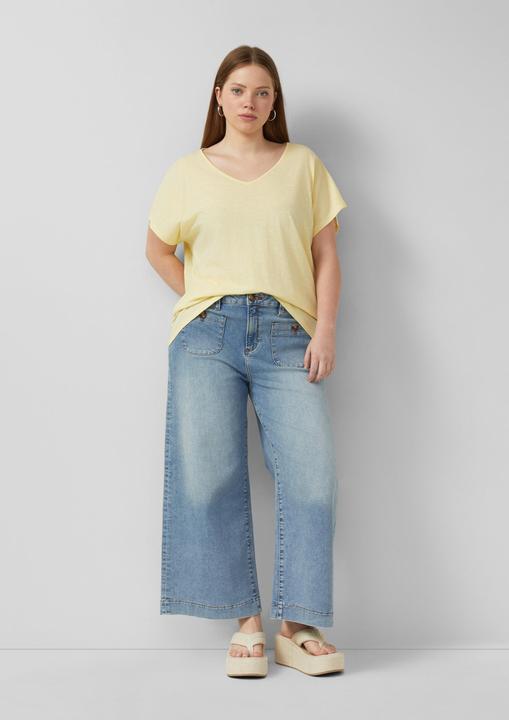 Produktbild s.Oliver Baumwollshirt mit Spitzeneinsatz (44)