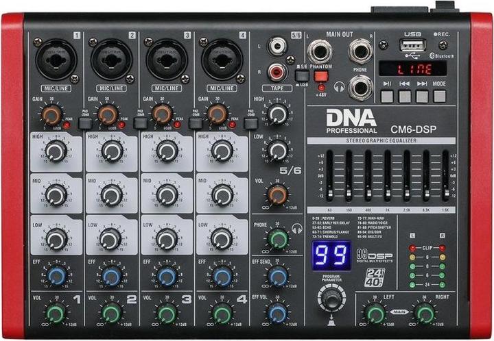 Produktbild No Name Audio-Mixer DNA CM6-DSP USB MP3 Bluetooth