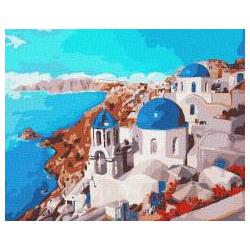 Ideyka Malen nach Zahlen - Santorini-Landschaft 40x50