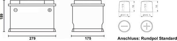 Produktbild Bulltron 12/105 polar (12.80 V, 105 Ah)