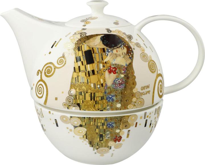 Produktbild Goebel mit Stövchen Gustav Klimt - Der Kuss (1.20 l)