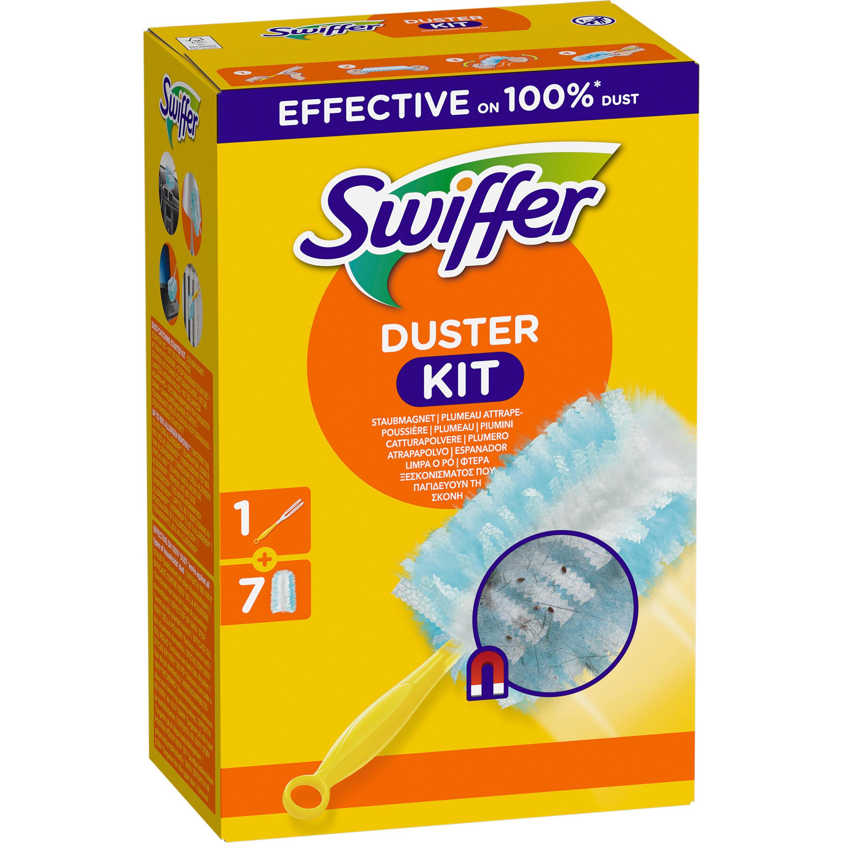 Swiffer Staubmagnet Starter-Set, Utensili Pulizia, Blu, Giallo