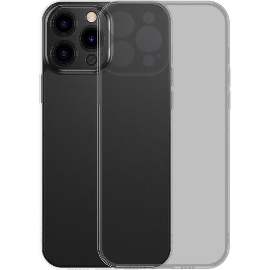 Baseus Frosted Glass Protective Case For iP 6.1 Pro inch 2021 Black (Apple iPhone 13 Pro), Smartphone Hülle, Schwarz