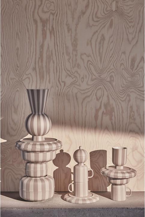 Immagine prodotto OYOY Living Ciotola decorativa Toppu Bowl Small Bianco/grigio (10 x 18 x 18 cm)