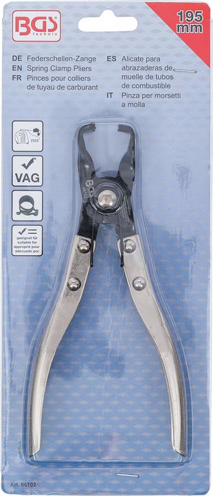 Actual product image BGS Spring Clamp Pliers for Fuel Lines 180 mm (180 mm)