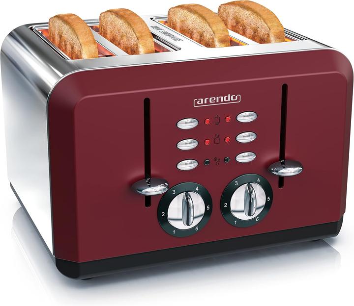 Image du produit Arendo Automatik Toaster für 4 Scheiben mit Auftaufunktion