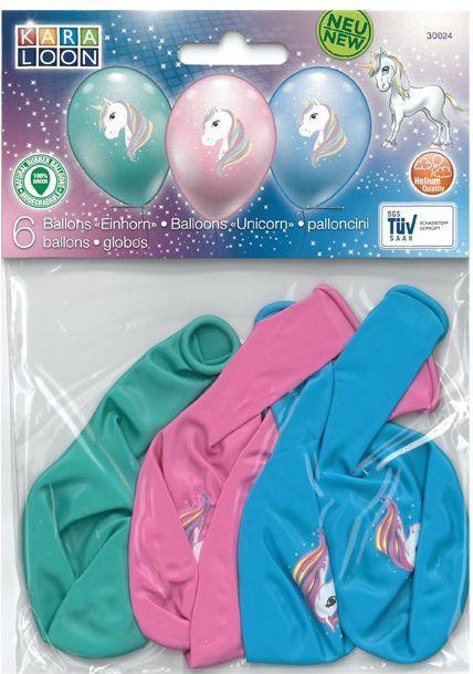 Produktbild Geda Labels Label Luftballon Einhorn (6 x)