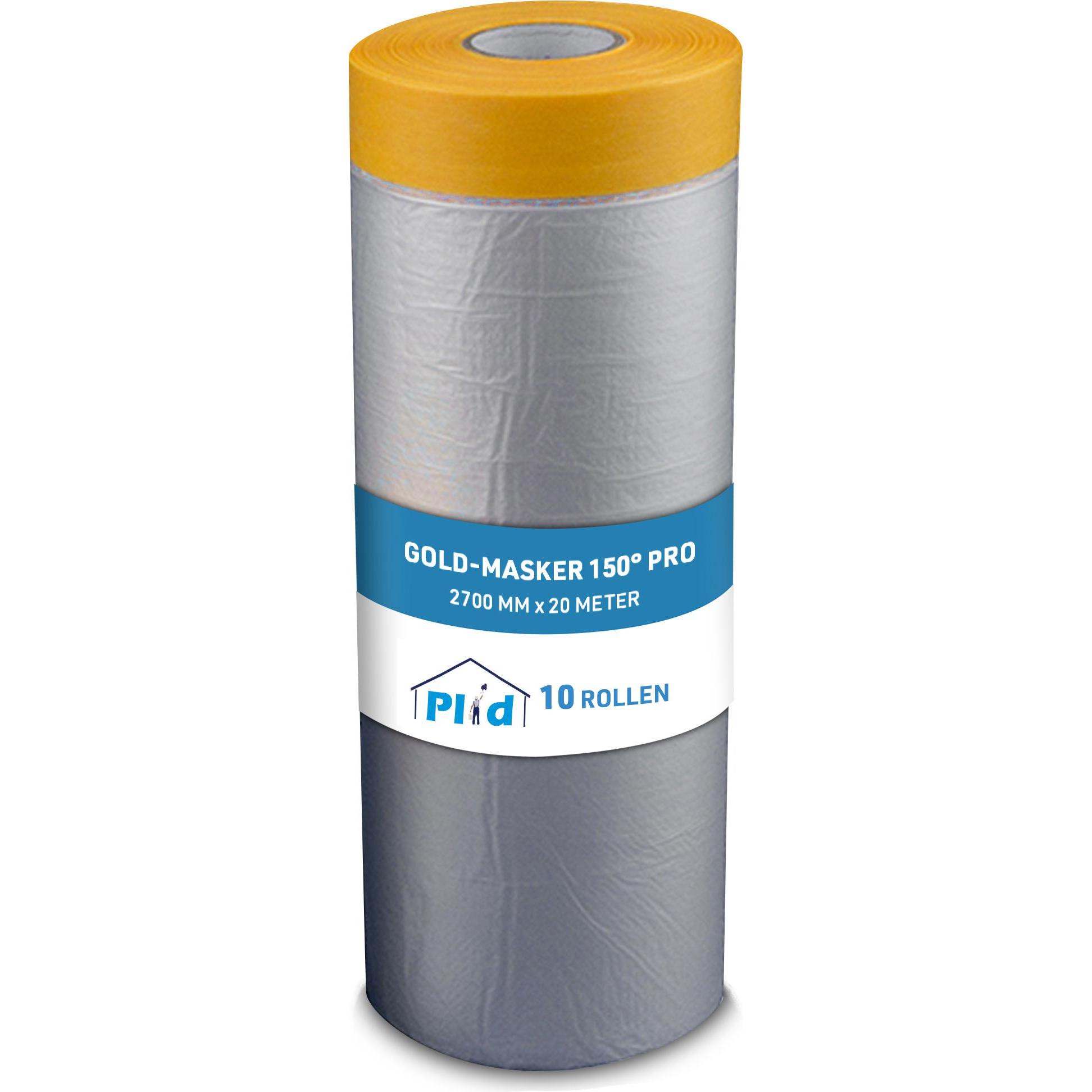 Plid, Klebeband, Gold-Masker 150° Pro Abdeckfolie mit Klebeband 10 Rollen