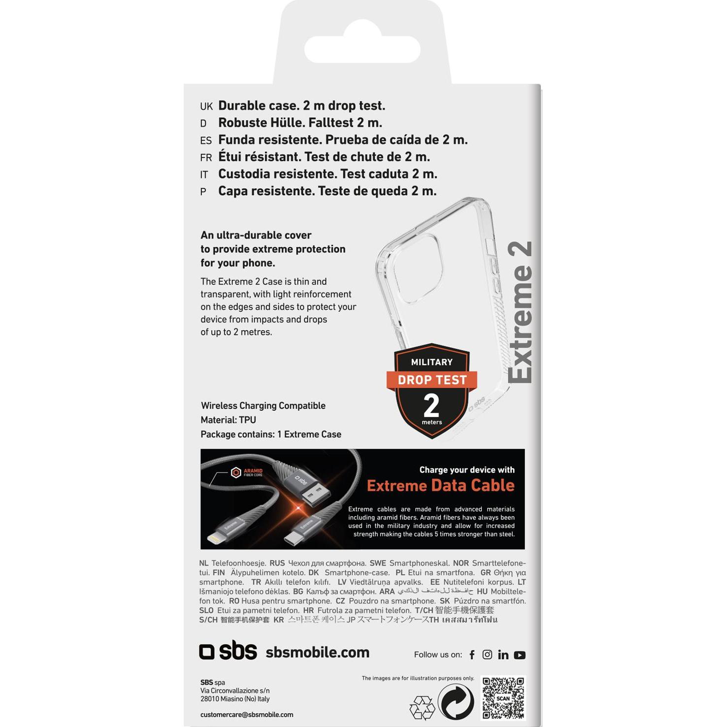 Thumbnail - SBS Extreme 2 Cover iPhone 15 Plus transp. (Apple iPhone 15 Plus), Smartphone Hülle, Transparent