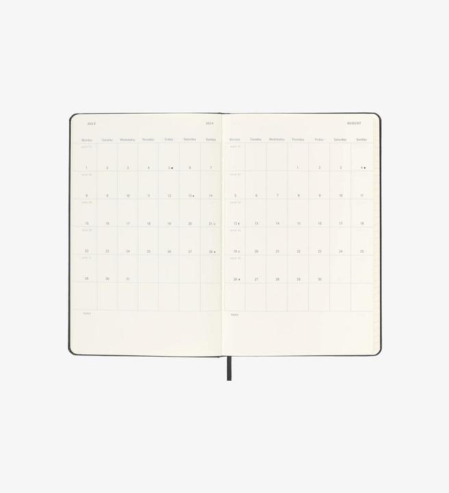 Produktbild Moleskine Weekly (13 x 21 cm, Englisch)