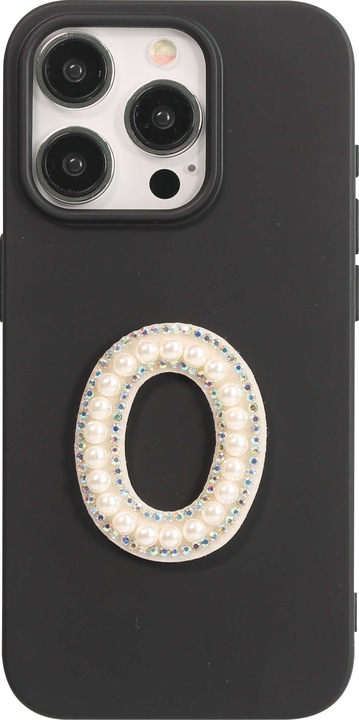 Produktbild PhoneLook Sticker Aufkleber für Handy/Tablet/Computer 3D Pearls weiss Buchstabe O