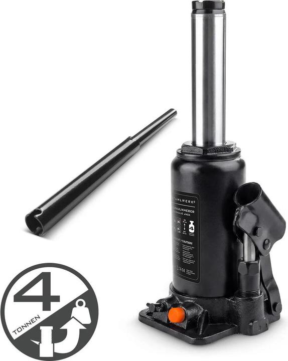 Stahlwerk Hydraulikheber 4 Tonnen Hubkraft 180-350 mm Stempelwagenheber Autoheber Wagenheber