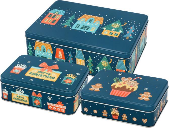 Image du produit Birkmann Boîtes à biscuits M+L+XL Home & Sweets carré