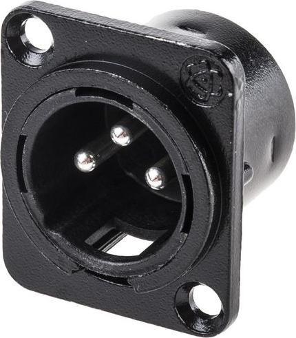 Produktbild RS PRO Einbaustecker XLR schwarz 3-polig