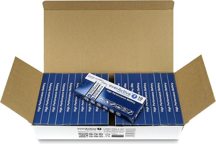 Actual product image Everactive Alkaline batteries Pro LR03 AAA - shrink pack - 10 - battery (10 pcs., AAA, 1250 mAh)
