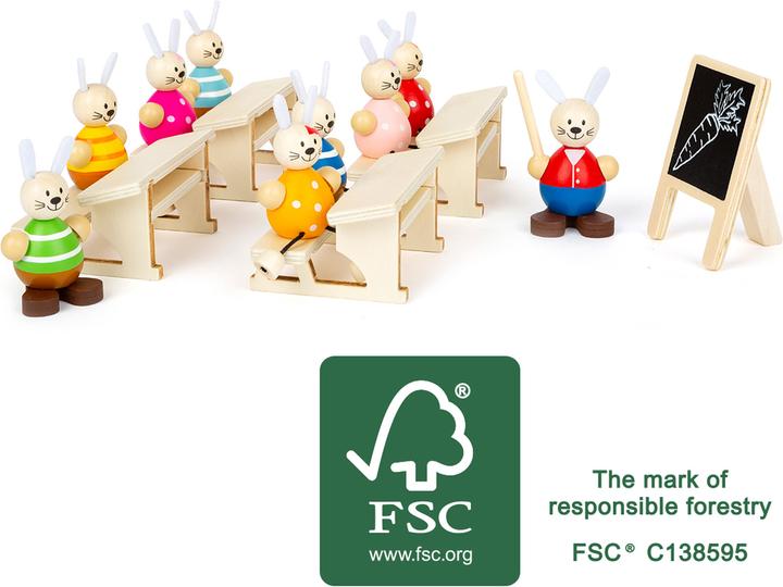 Immagine prodotto small foot Set di giochi per la scuola dei conigli