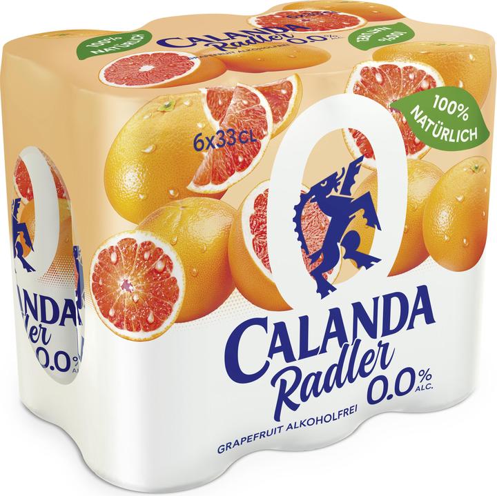 Produktbild Calanda Radler 0.0% Grapefruit (6 x 33 cl)