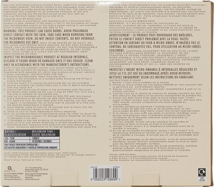 Actual product image Aroma Home Microwaveable slippers (35)