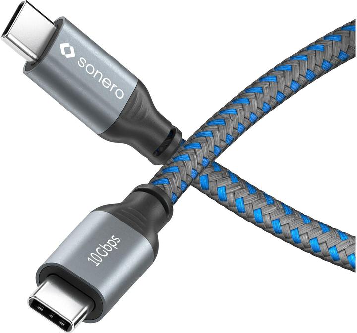 Image du produit Sonero Câble USB C - USB C 1 m (1 m, USB 3.2 Gen 2, 100 W)