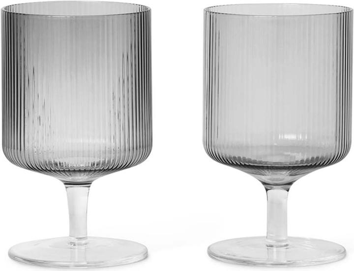 Actual product image Ferm Living Ripple (27 cl, 2 Glasses, White wine glasses, Red wine glasses)