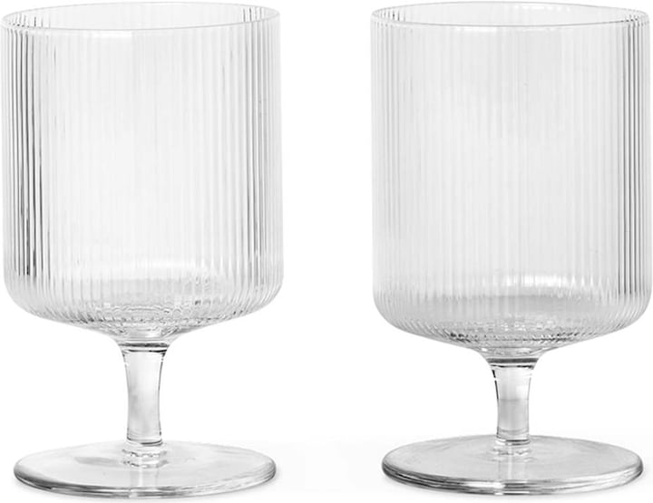 Ondulazione (27 cl, 2 Occhiali, Bicchieri da vino rosso, Bicchieri da vino bianco)