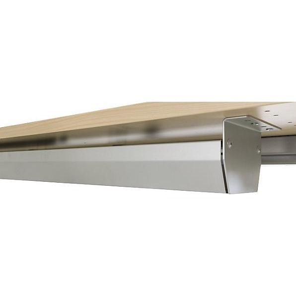 Thumbnail - Hammerbacher, Kabelschutz + Kabelführung, Kabelwanne klappbar für 120er Tisch Silber (101 mm)