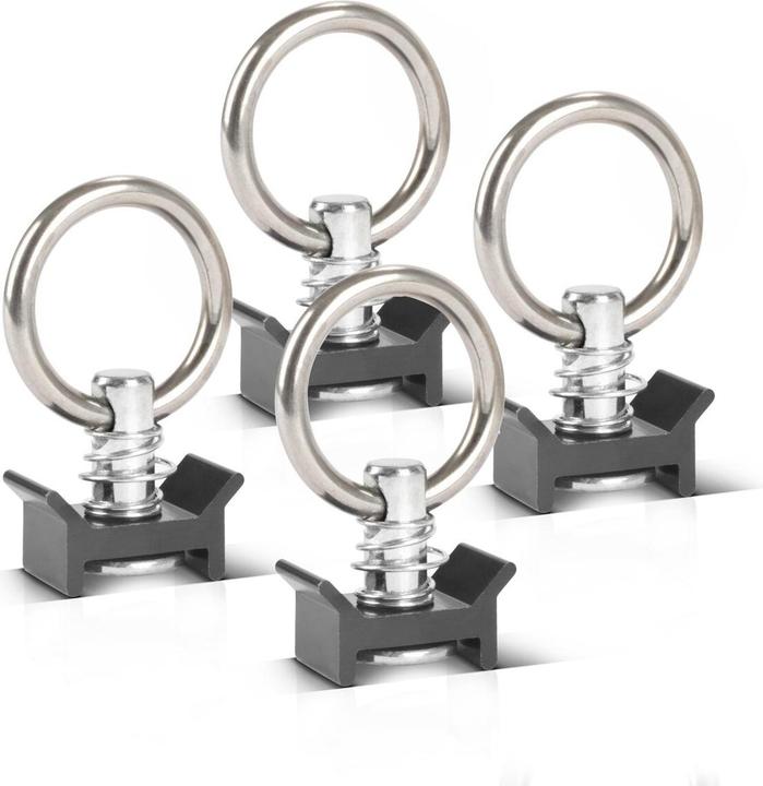 Immagine prodotto Stahlwerk Zurrschienen 2er Set mit Zurrösen 50 cm Airlineschienen aus Aluminium