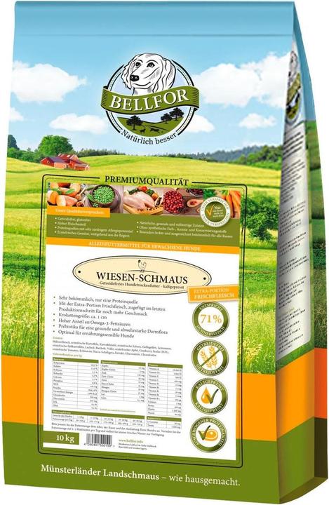 Produktbild Bellfor Trockenfutter Wiesen-Schmaus Huhn, 10 kg (Adult, 1 Stk., 10000 g)