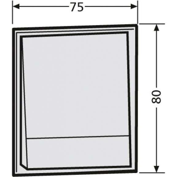 Renz, Briefkasten, Tastenmodul 97-9-85272 4 Taster grau (alt: 97-9-85100)