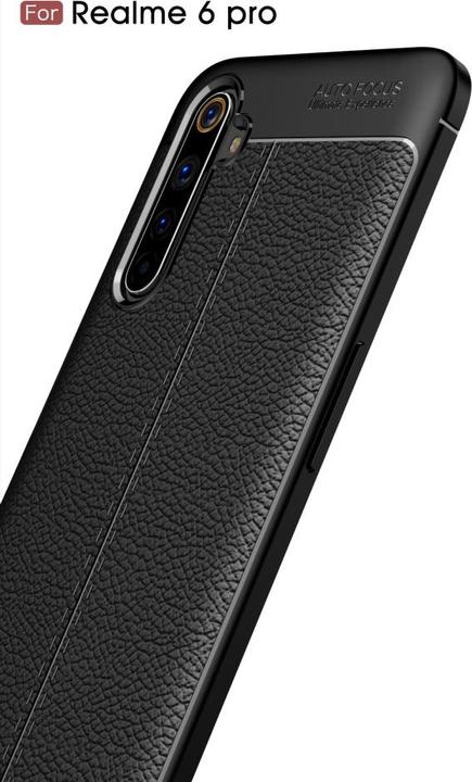 Actual product image Screenguard Realme 6 Pro Sleeve Leather Design TPU Cover (Realme 6 Pro)