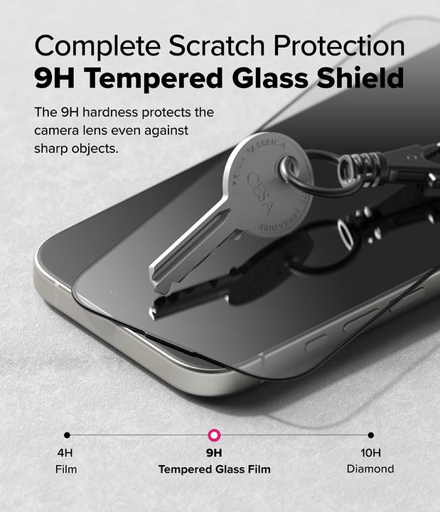 Image du produit Ringke Protecteur d'écran pour iPhone 16 Pro EASY SLIDE TEMPERED GLASS 2 pack, w installation Jig (2 pièce(s), Apple iPhone 16 Pro)