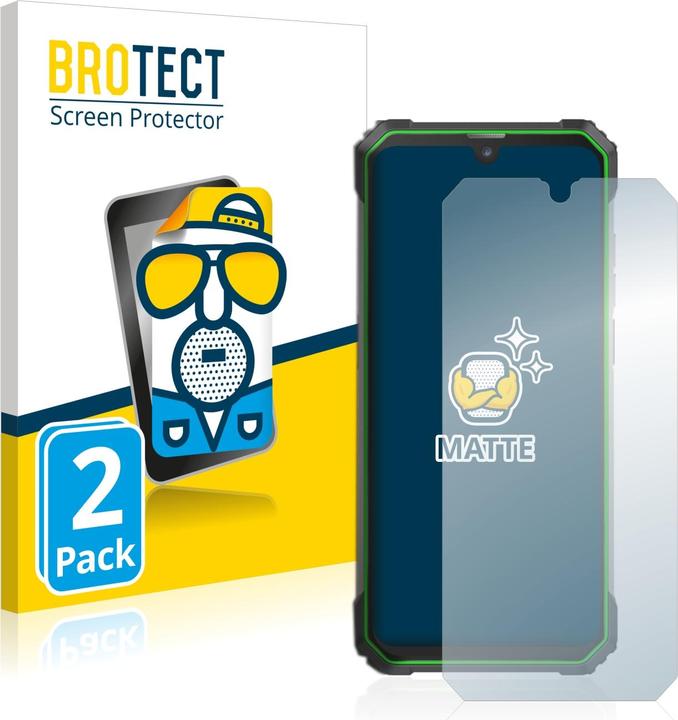 Actual product image BROTECT Anti-glare screen protector matt (2 Piece, Blackview BL8800 Pro 5G)