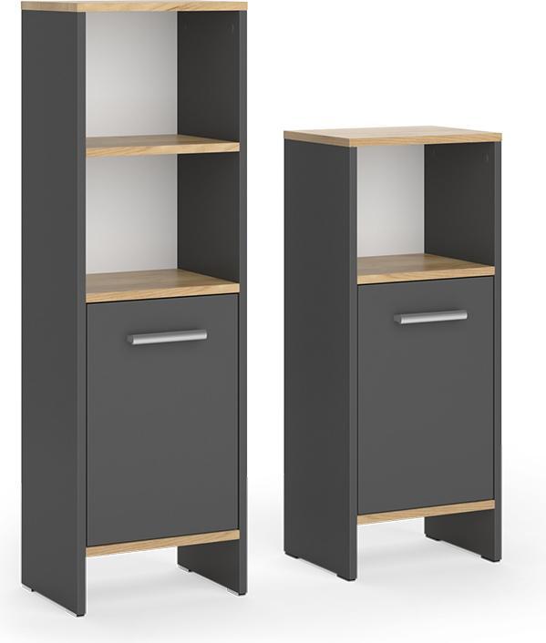 Produktbild Vicco Badmöbel-Set Karli, Anthrazit/Goldkraft Eiche, 2 Teile