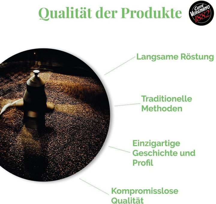 Image du produit Caffè Vergnano bar à espresso (1000 g, Torréfaction foncée)