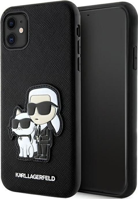 Produktbild Karl Lagerfeld KLHCN61SANKCPK iPhone 11 / Xr 6.1" hardcase czarny/black Saffiano Karl & Choupette (Apple iPhone 11)
