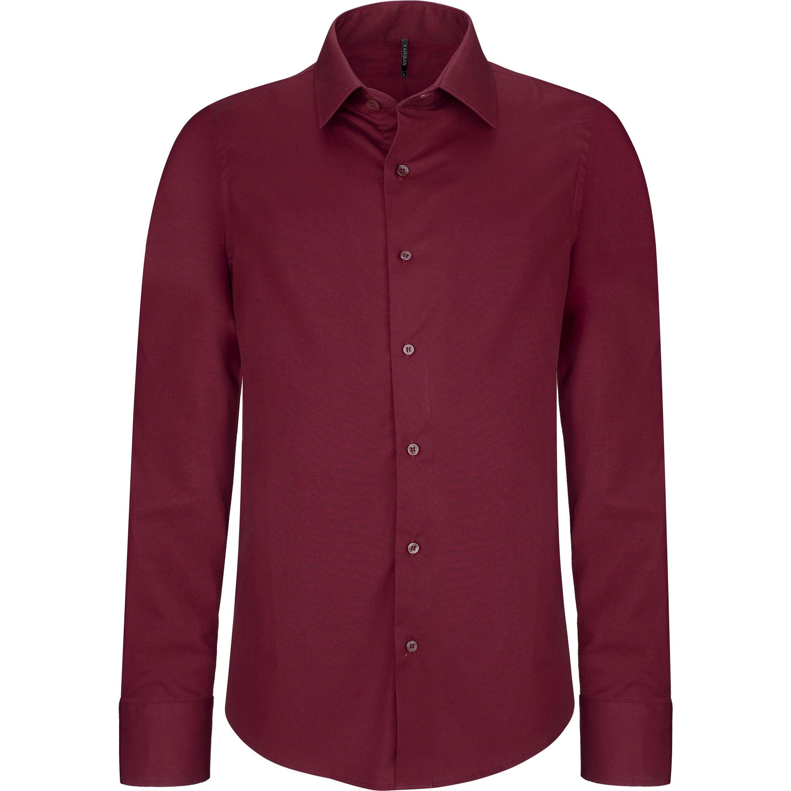 Thumbnail - Kariban, Herren, Hemd, hemd aus baumwolle/elastan, Blau, (3XL)