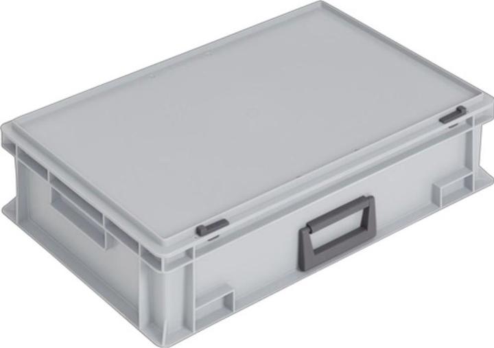 Produktbild Lockweiler Kunststoffkoffer L600xB400xH163 mm PP 1 Griff Schiebeverschluss grau 33 l (40 cm, 33 l)