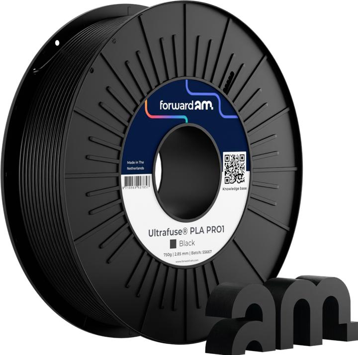 Produktbild Basf Ultrafuse Pro1 Tough PLA Schwarz 2,85 mm 750 g (Tough PLA, 2.85 mm, 750 g)