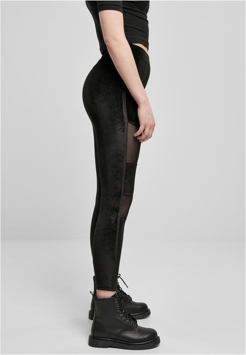 Produktbild Urban Classics Ladies Velvet Tech Mesh Leggings (XXL)