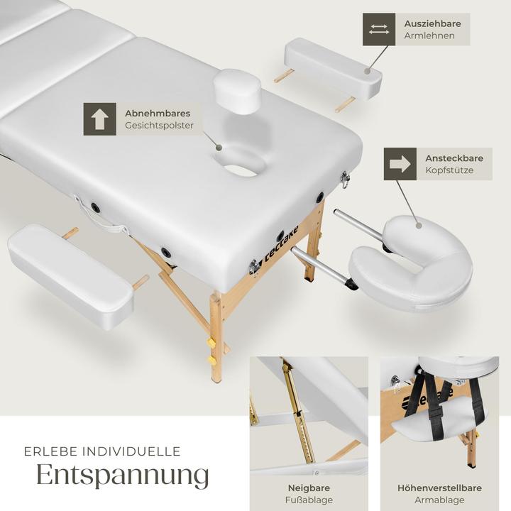 Image du produit tectake 3 Zonen Massageliege
