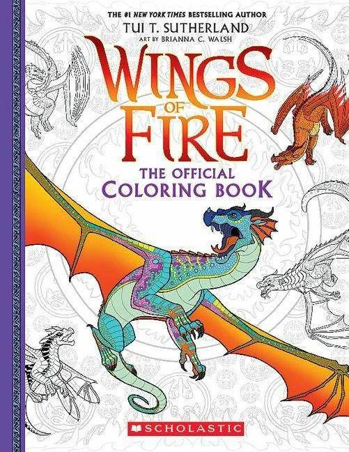 Actual product image Official Wings of Fire Colouring Book