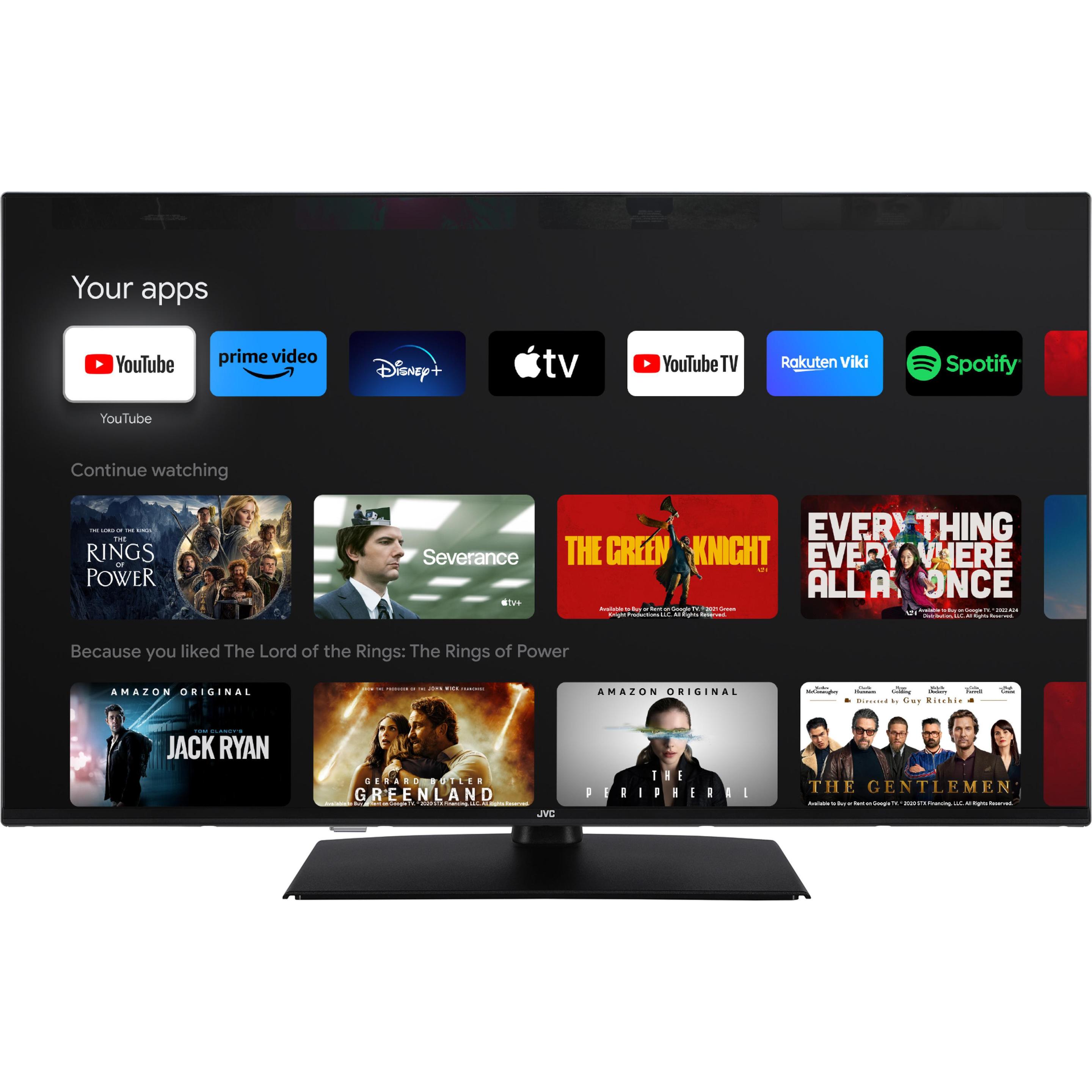 JVC LT-43VUQ3455 LED-TV UHD QLED TIVO (43", QLED, 4K), TV, Nero