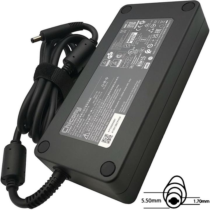 Actual product image Acer Original adapter 330W. 1.7x5.5x11