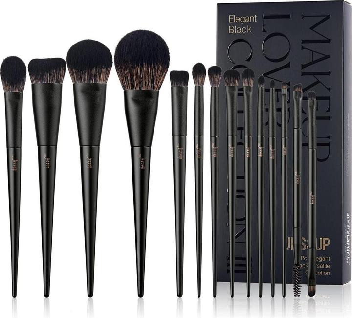 Immagine prodotto Jessup Makeup Brushes Set 14pcs Black Kabuki Foundation (Set)