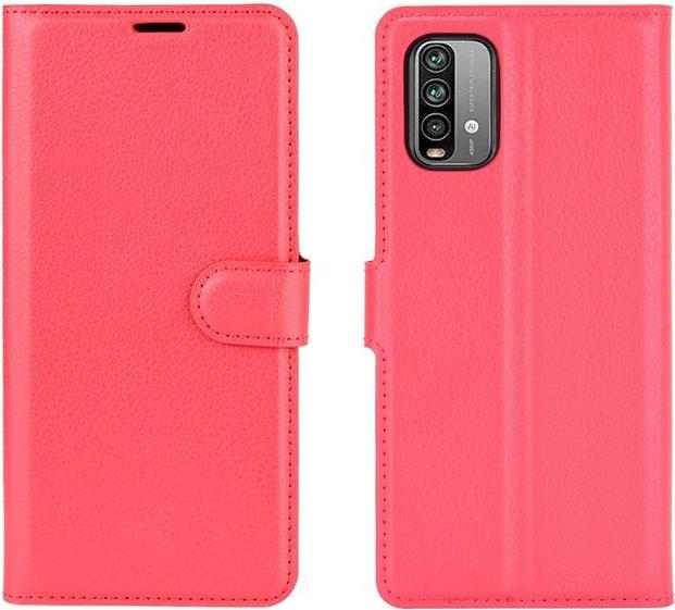 Actual product image MU Classic Litchi Leather Bookcover Series (Realme 9 4G, Xiaomi Redmi 9T)