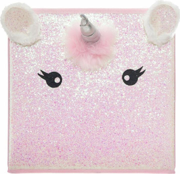 Actual product image Atmosphera UNICORN CHILDREN STORAGE BOX PINK - 29 X 39,5 X 29CM